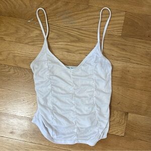 Urban outfitters Kimchi Blue White Ruched Tank size Small